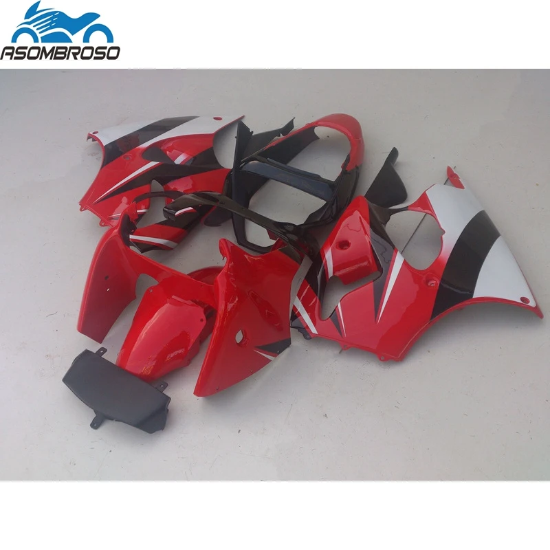 

ABS Plastic Injection Molding Bodyparts for Kawasaki Ninja ZX6R fairing kit 2000 2001 2002 red black set zx6r 00 01 02 YH07