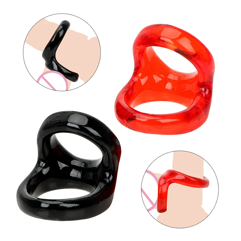 Strapon Penis Rings for Men, Chastity Jos Scrotum Stretcher, Sex Toys, Retard d\'éjaculation, Cock Ring, Lock 7.0