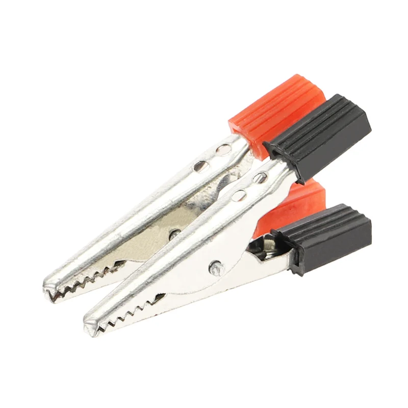 43MM 15A insulated alligator clip plastic handle cable lead test metal alligator clip