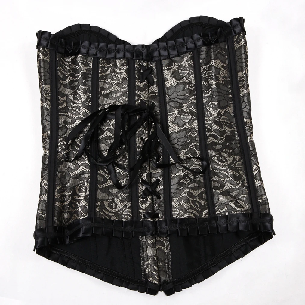 Sexy Gothic Corset Lingerie Femenino Clothes Woman Bustiers and Corsets Underbust Underwear Waist Trainer Boudoir Outfits