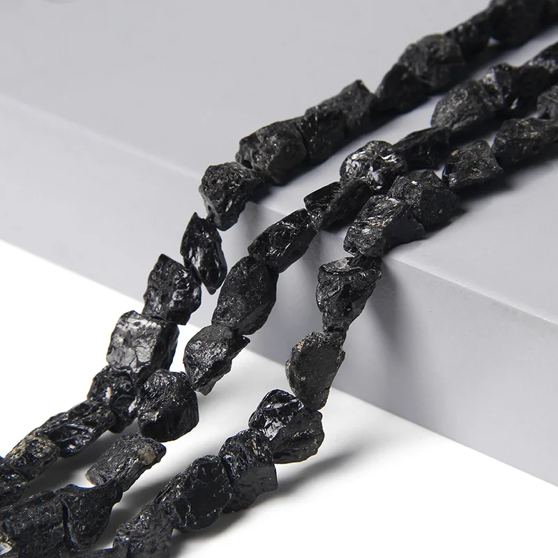Black Meteorite Irregular Freeform Natural Raw Stone Beads For Jewelry DIY Handmade Bracelet Necklace Earring Pendant Accessries