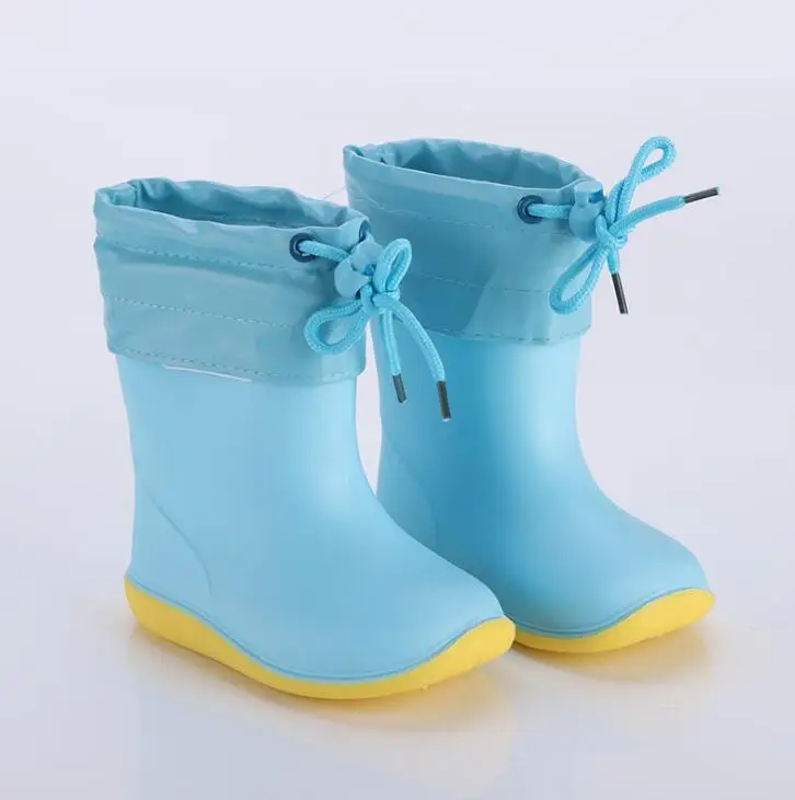 2021 New Children Shoes Toddler Infant Kids Baby Boys Girls PVC Rain Boots Waterproof Non-Slip Shoes Kids Shoes