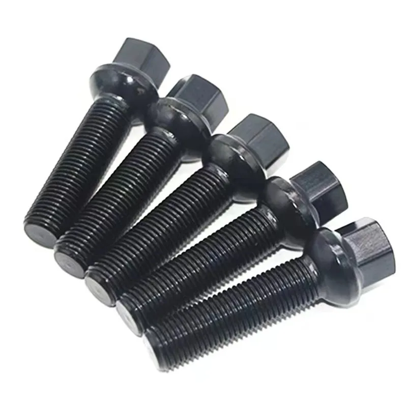 10 piece 28/35/40/45/50/55/60mm lengthen Steel Wheel Bolts M14 x 1.5mm WHEEL NUTS SEAT SUIT FOR VW Volkswagen