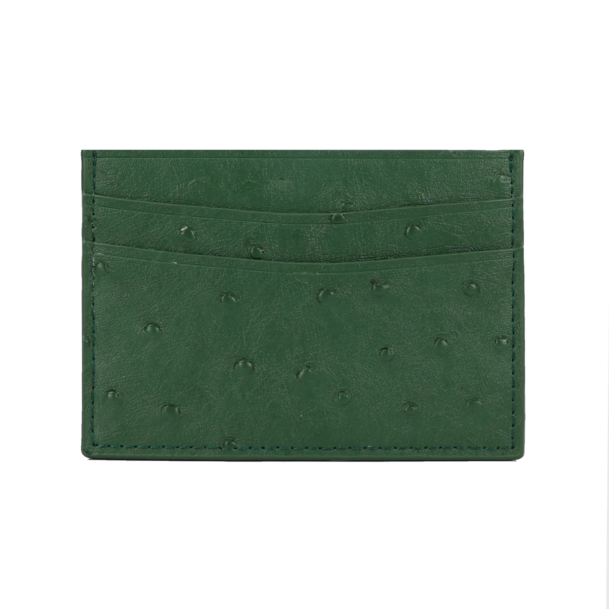 Classic Genuine Leather Card Holder Ostrich Pattern Leather Slim Card Case Ostrich Leather Wallet Men Leather Credit Card Holder