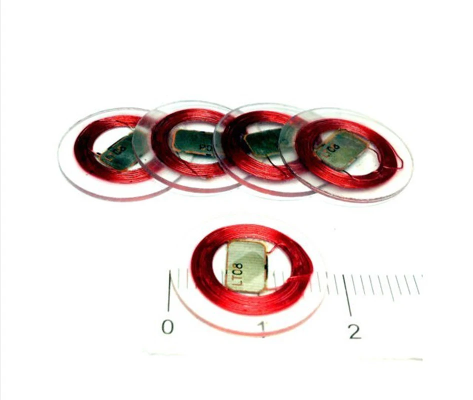 

free shipping 20pcs/Lot 25mm coin model RFID 125KHz EM4305 125KHZ tag with Transparent plastic