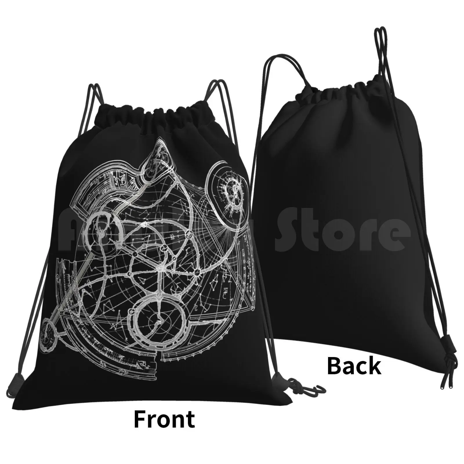 Traod Logo ( All Seeing Eye ) [ Bright Version ] Backpack Drawstring Bags Gym Bag Waterproof Tomb Raider Lara Croft Angel