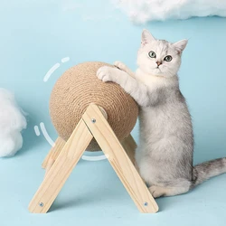 Bola rascadora para gatos, juguete para gatitos, cuerda de Sisal, tablero de bolas, juguetes para patas de molienda, rascador para gatos, suministros de muebles para mascotas resistentes al desgaste