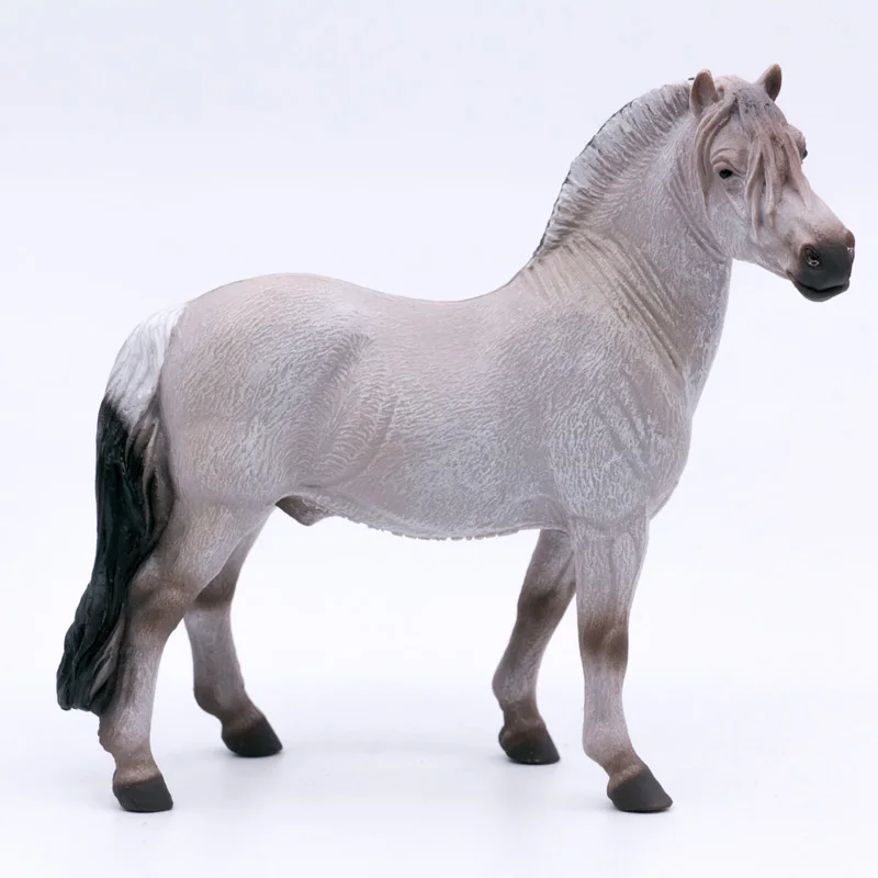 CollectA Horse Country Farm Animals Fjord Stallion Grey Plastic Simulation Toy Figure for Boys and Girls #88632