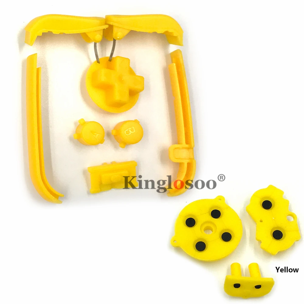 IPS Оболочка Чехол резиновые прокладки силиконовые кнопки для GameBoy Advance Игровая приставка GBA начало выбора кнопки клавиатуры 9 цветов