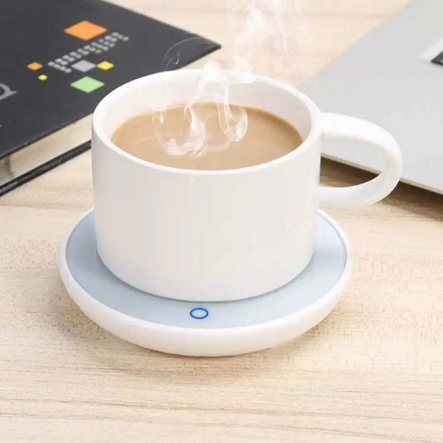 Cup Warmer Waterproof Touch Control Coffee Mug Warmer Thermostatic Electric Heating Pad Milk Tea Water Heated Coaster