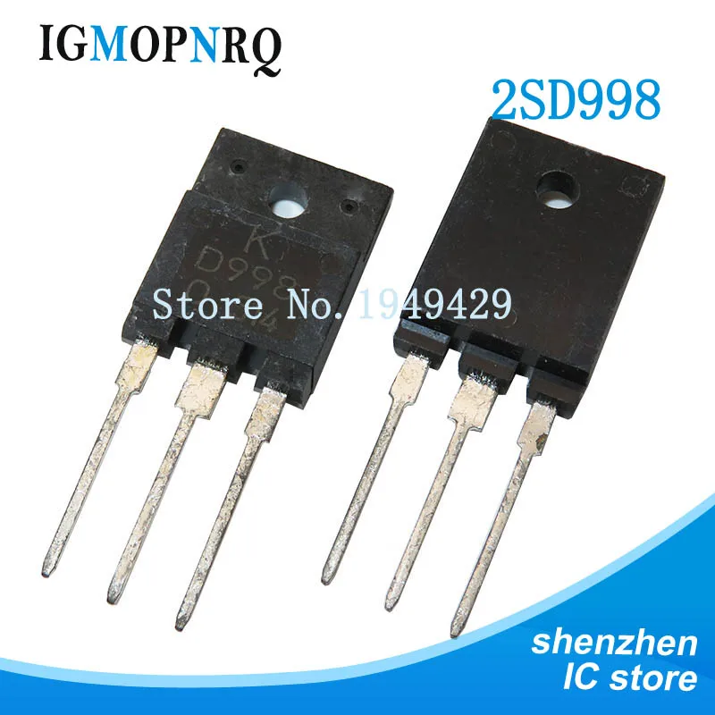 10pcs 2SB778 2SD998 TO-3PF (5pcs B778 + 5pcs D998 ) TO-3P