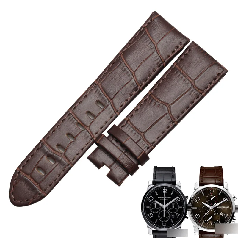 WENTULA watchbands for TIMEWALKER 9670 calf-leather band cow leather Genuine Leather leather strap watch band