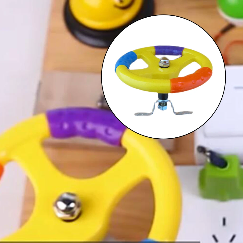 Steering Wheel Toy Accessory for Busy Board Baby Driver Car Activity Toy Kids Pretend Play Toy for Toddlers and Kids