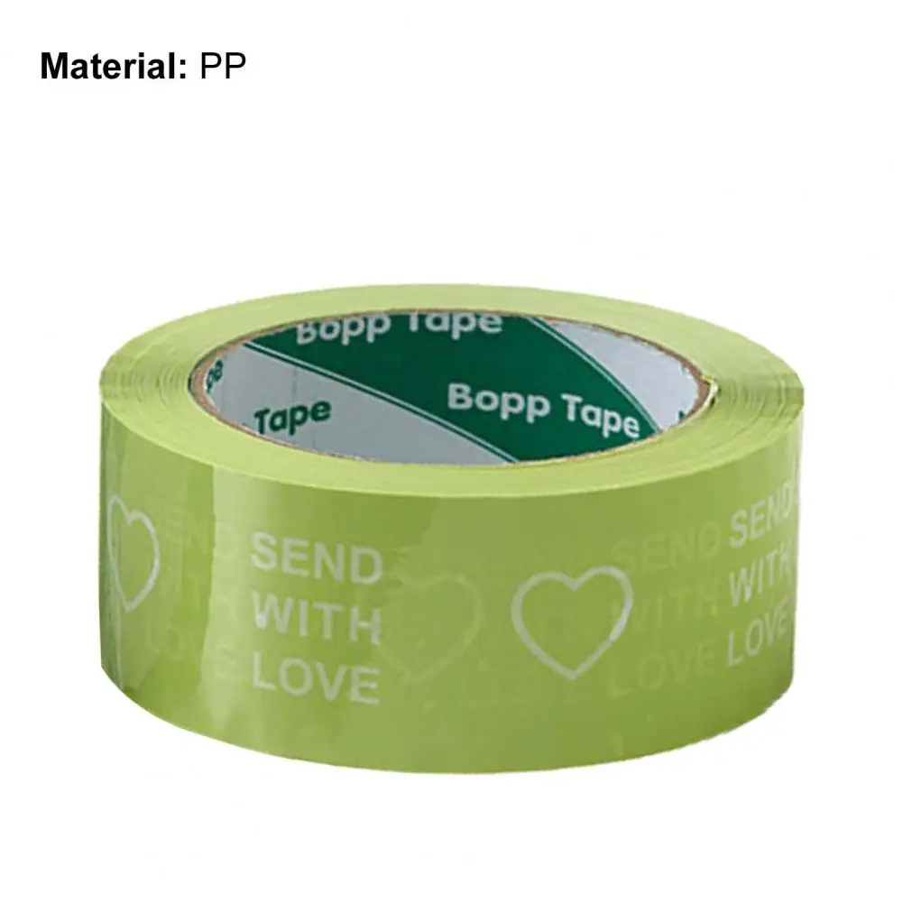 1 Roll Clear Pattern Elastic Sealing Tape PP Practical Waterproof Packing Tape for Home