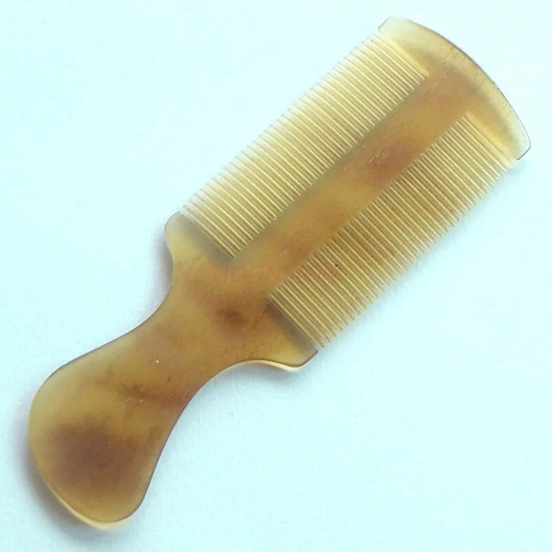 

Dandruff Comb Natural White Corner Comb Tweezers Fine Tooth Combs Shaving Head Combing Scorpion Horn Scraping Dandruff Sale