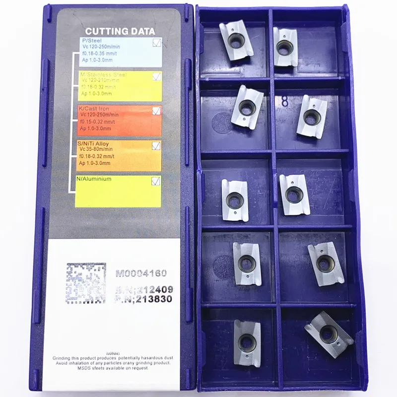 10 piezas APKT1135 PDTR LT30, inserto de carburo de torneado de alta calidad APMT 1604, piezas de herramienta de torno CNC, inserto de fresado
