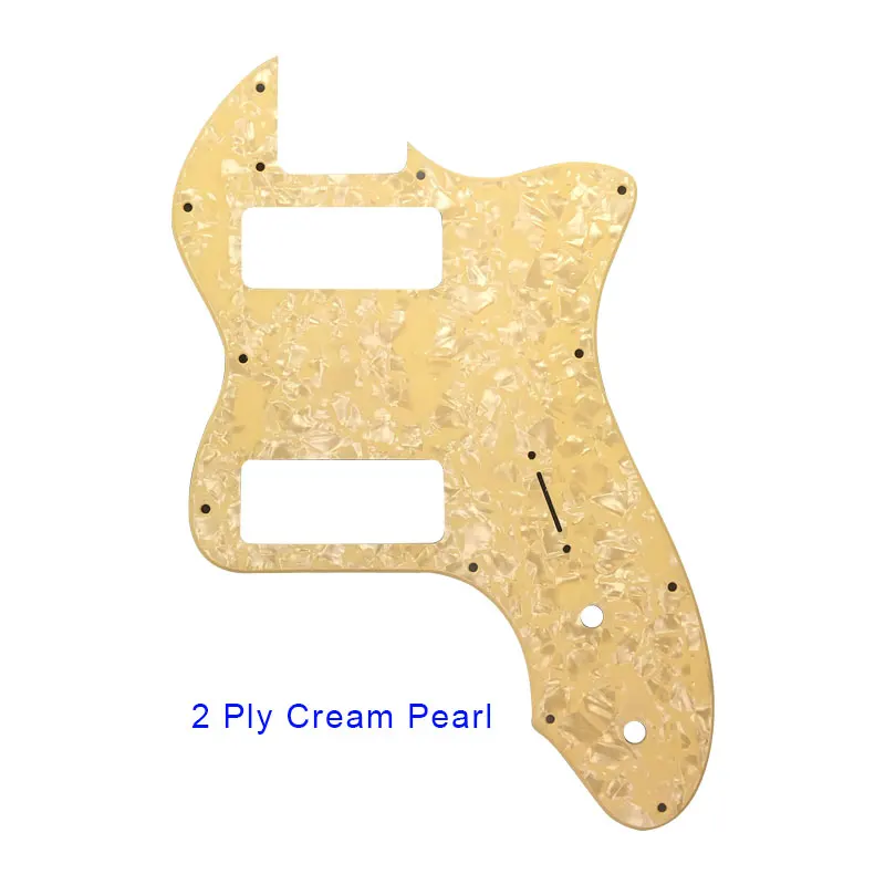 Xinyue Custom Parts For 13 Holes Classic Series'72 Telecaster Thinline Guitar Pickguard With P90 Humbucker Pickups Scratch Plate