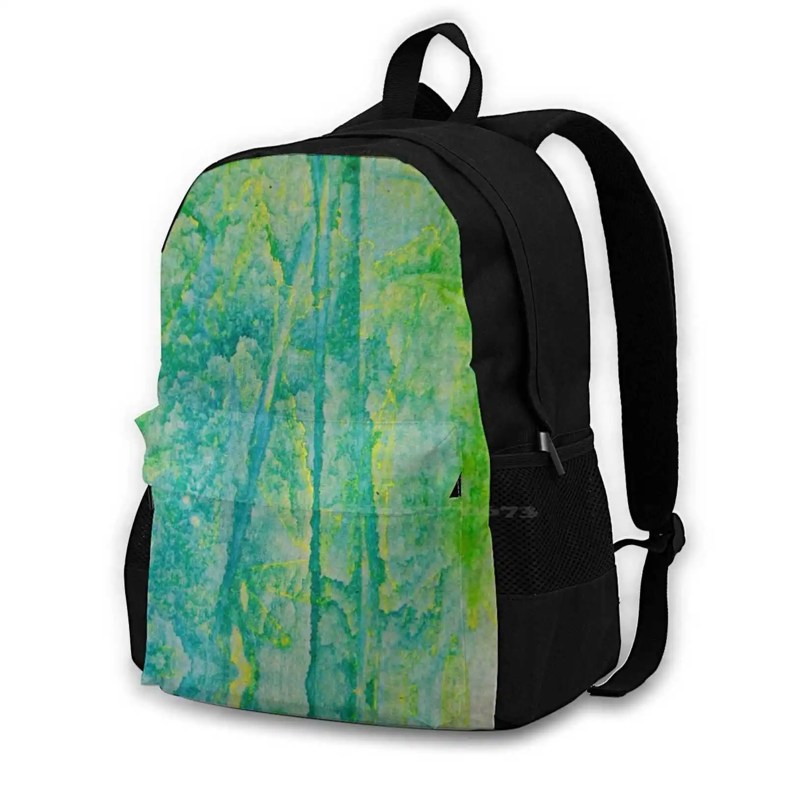 Rainforest Dawn Hot Sale Schoolbag Backpack Fashion Bags Yellow Green Rainforest Nature Outdoors Dawn Beautiful Backdrop