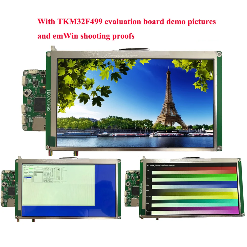 7.0 inch 50PIN HD 16.7M TFT LCD Capacitive Touch Screen GT911 Controller 24Bit RGB Interface 800*480 RGB888 TKM32F499 Board