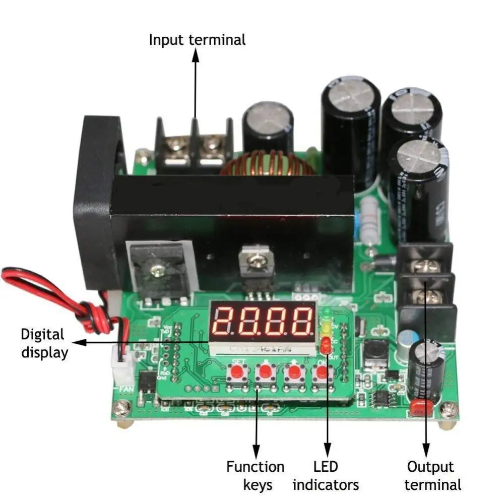 900 واط الرقمية DC-DC الناتج 10-120 فولت 15A خطوة المتابعة وحدة الطاقة دفعة محول جديد