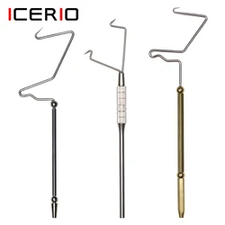 ICERIO Fly Tying Tools Hexagonal Brass Handle Stainless Steel Whip Finisher