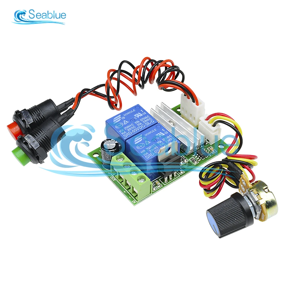 DC 12V 24V 3A 21kHz PWM DC Motor Speed Regulator Controller Board Adjustable Speed Control Reversible PWM Relay Module 6V-28V