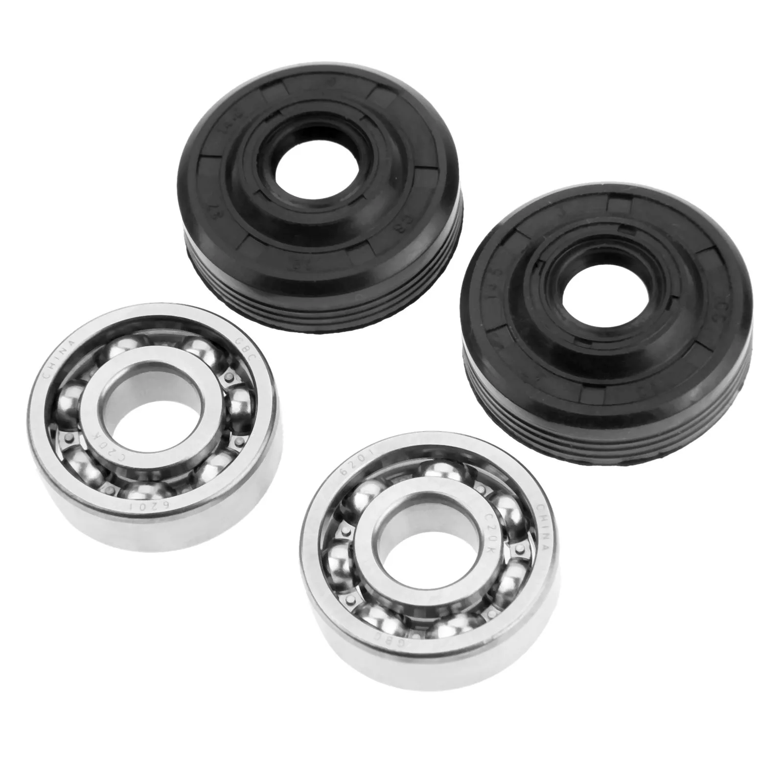 

2Pcs Oil Seal Crankshaft Main Bearing Kit Garden Power Tools Fits for Husqvarna 36 41 136 137 141 142 Chainsaw