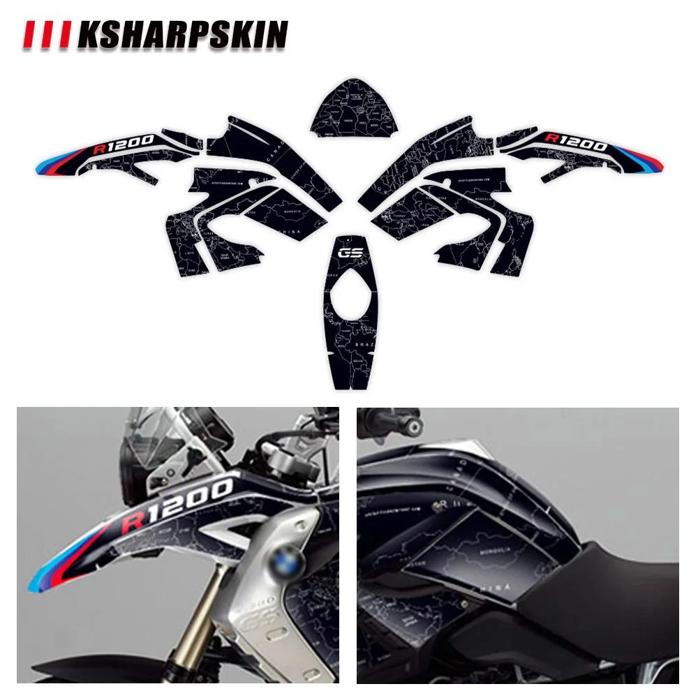 Motorcycle full body sticker scratch-resistant protection body reflectiver film For BMW R1200GS 2008-2012 r1200 gs r 1200 gs