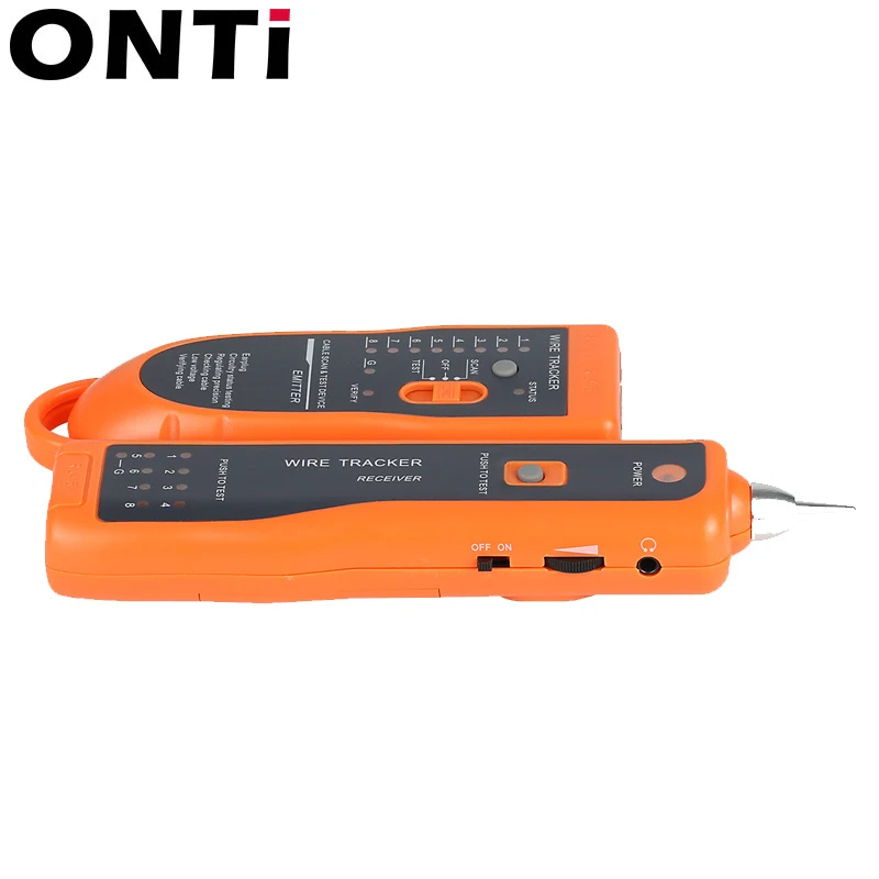 ONTi RJ11 RJ45 Cat5 Cat6 rastreador de Cable telefónico, tóner, probador de Cable de red LAN Ethernet, Detector de línea