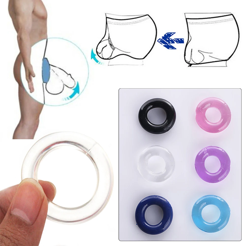 1/6pcs Men Sexy Transparent Thong C-Strap Ring Circle Underwear Men\'s High-Elastic Silicone Soft Underwear Cock Ring Gays