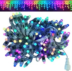 Individually RGB Full Color Icicles String3-4-5;DC12V WS2811 Controlled 60nodes/set