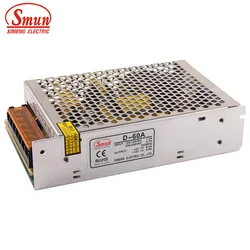 D-60A 60W Dual Switching Power Supply 5V 6A 12V 4A AC-DC Regulated Power for LED Strip CCTV Security Industrial Automation