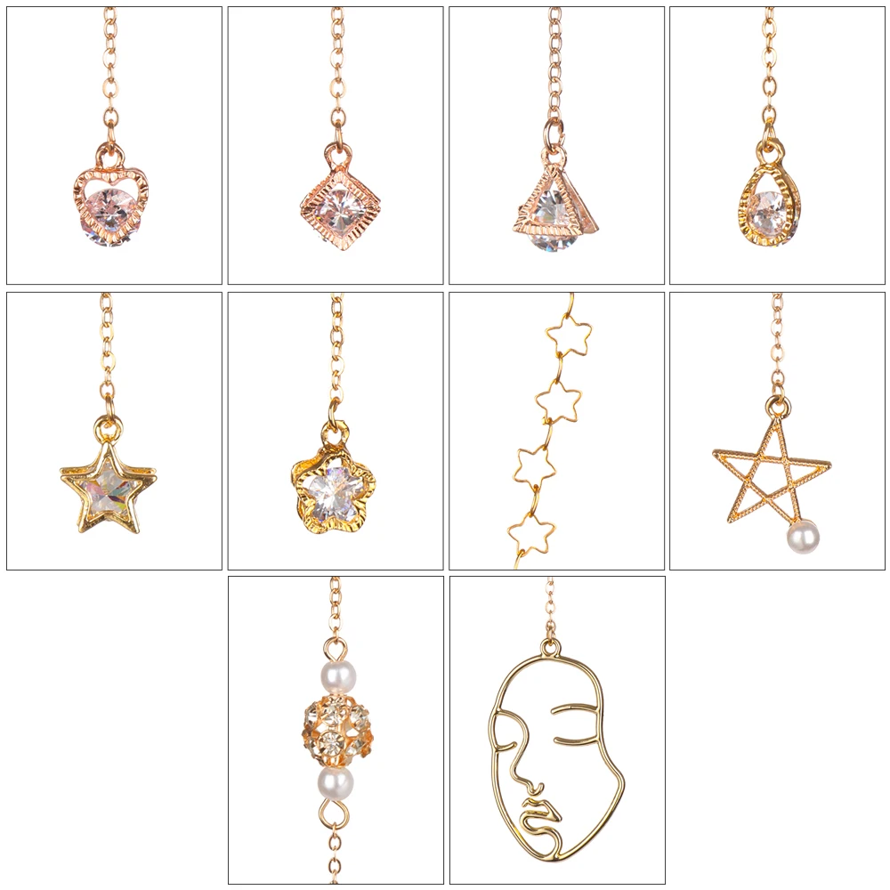 Fashion Metal Glasses Chain Frame Necklace Gold Sunglasses Lanyard Non-slip Reading Glasses Frame Strap Glasses Chain