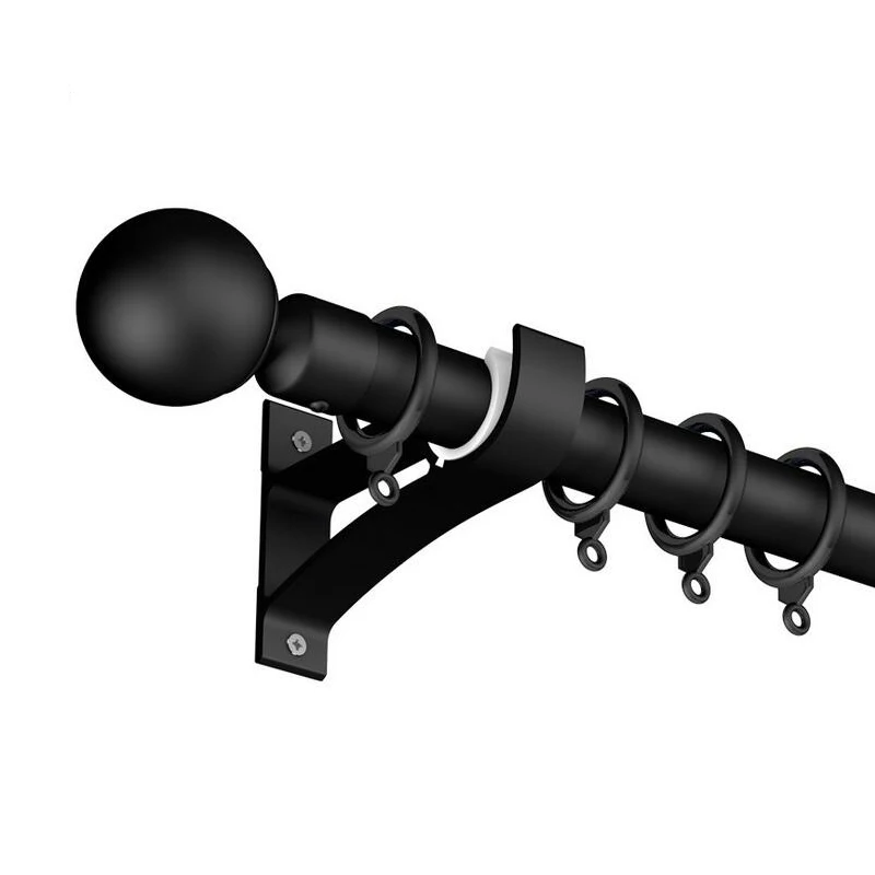 سبائك الألومنيوم الأبيض نانو الصمت الحبيب الستار قضيب واحد مزدوج قضبان الجانب تركيب المسارات إكسسوارات الستائر #2