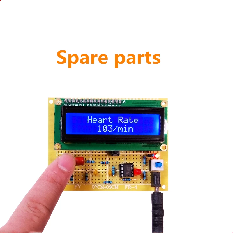 51 single-chip heart rate pulse meter electronic diy design finished kit parts