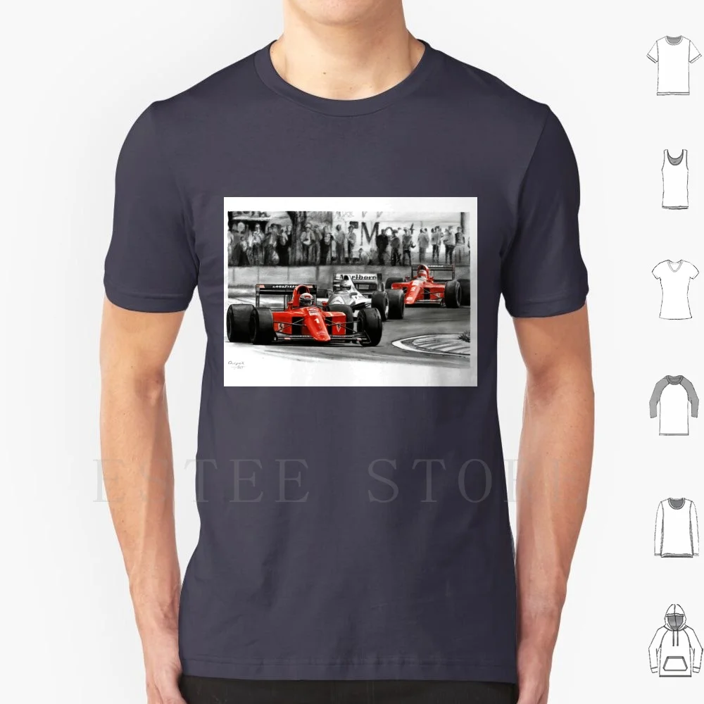 Ален-Прост-1990-футболка-«сделай-сам»-большие-размеры-100-хлопок-Ален-Прост-prost-1990-641-Айртон-Сенна-айрна-Айртон-лотос-искусство-лотоса