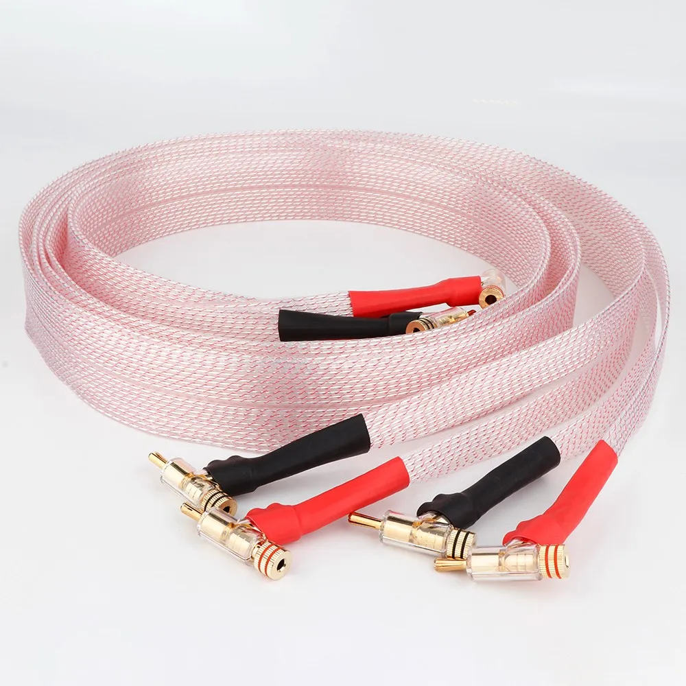 Nordost Valhalla Hifi Speaker Cable OCC Silver Plated Loudspeaker Cable With Gold Plated Lockable Banana/Y-spade Plug