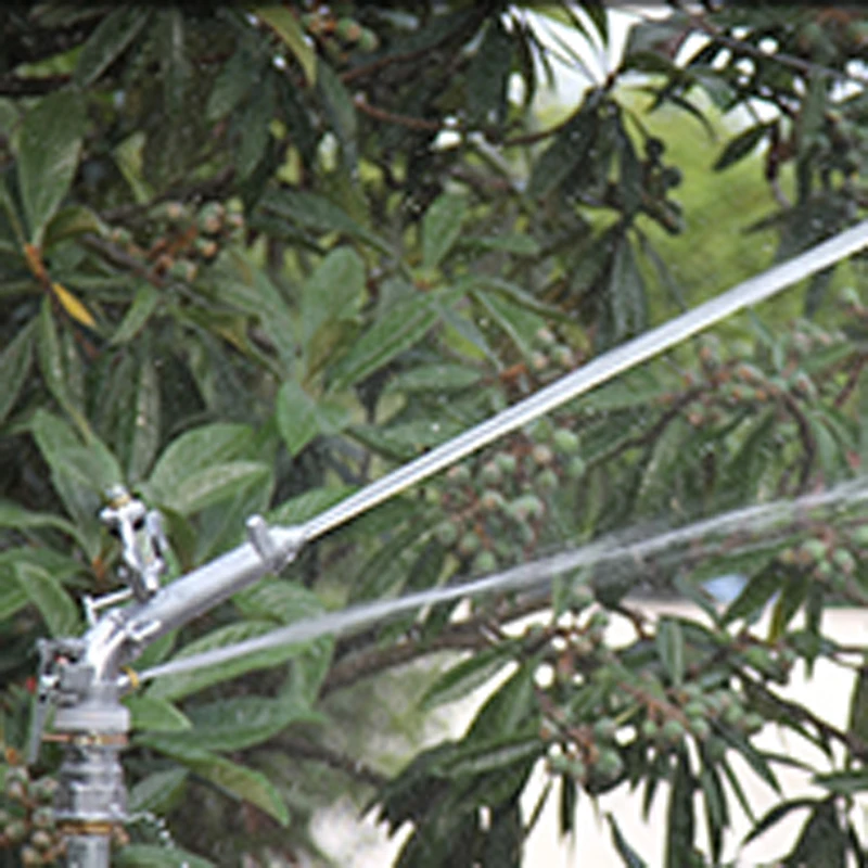 2 inch alloy adjustable angle spray gun, agricultural automatic rotating rocker large spray gun, garden irrigation, lawn spray