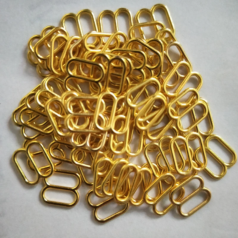 8-Shaped Gold/Silver Lingerie Adjustable Sewing Bra Rings Buckles  inner diameter 10 mm 500pcs/lot