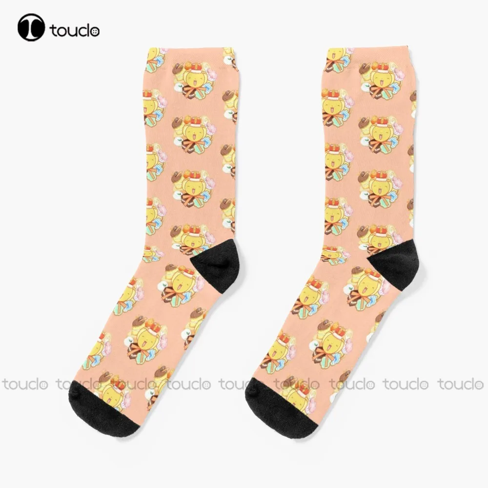 Cardcaptor Sakura Sweets With Cerberus/Keroberos Socks Socks For Women Personalized Custom Unisex Adult Teen Youth Socks Gift