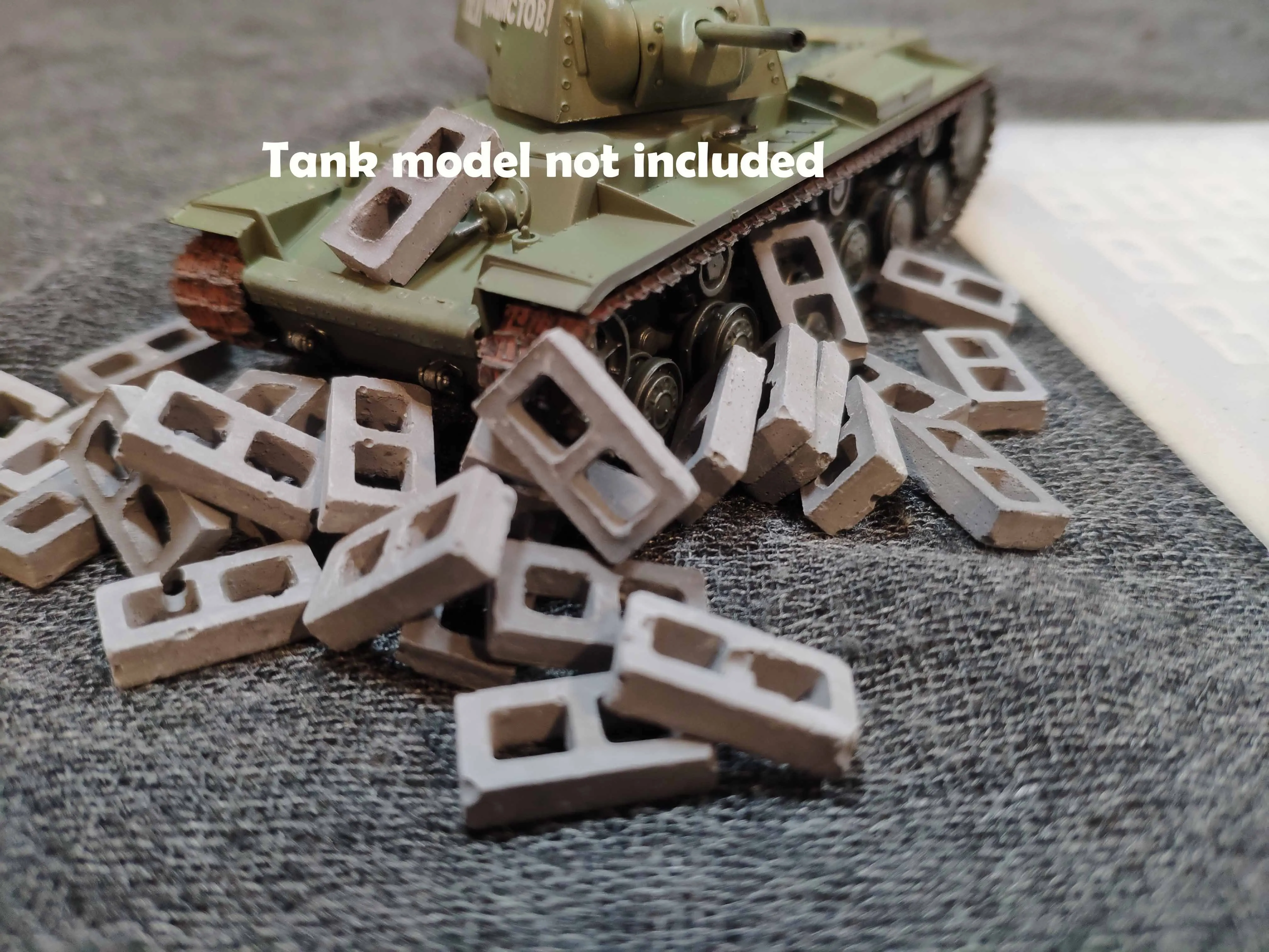 Miniature model 1:35-1:43 Silica gel mold for hollow brick 42 grid Sand table building model materials