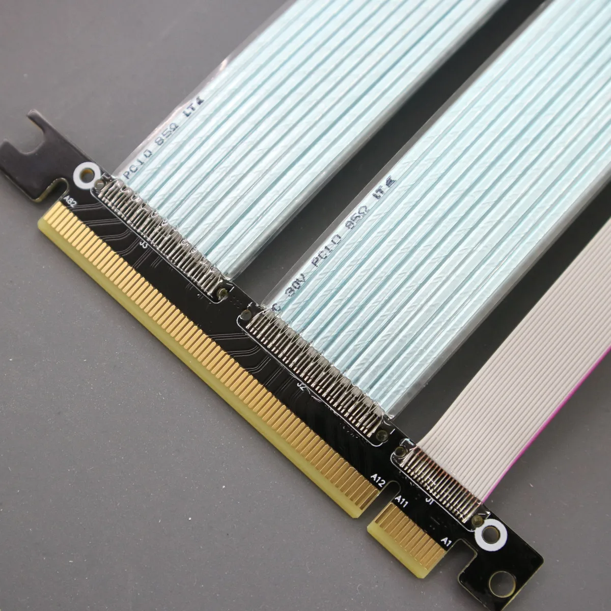 Nâng PCI-E X16 4.0 X16 Với Sợi Dây Cáp Nối Dài Card Đồ Họa Máy Tính Cài Đặt Khung Xe PCI Express Nối Dài Ruy Băng 256G/Bps