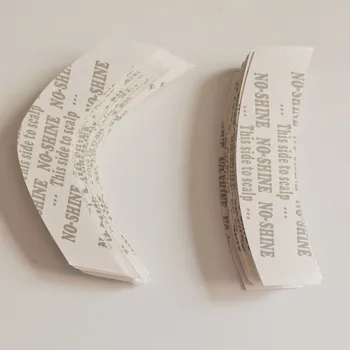 36 pz/lotto nastro per capelli senza lucentezza per parrucche/parrucca da uomo 7.6cm x 2.2cm (contorno C CC)