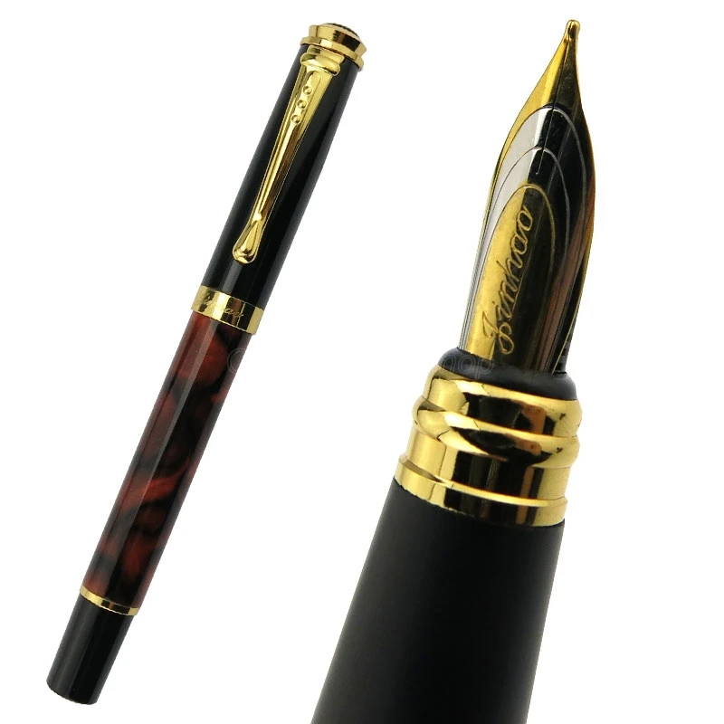 

Jinhao 500 популярная металлическая перьевая ручка с золотистым наконечником среднего размера, многоцветная ручка для письма, офиса, школы и дома, оптовая продажа