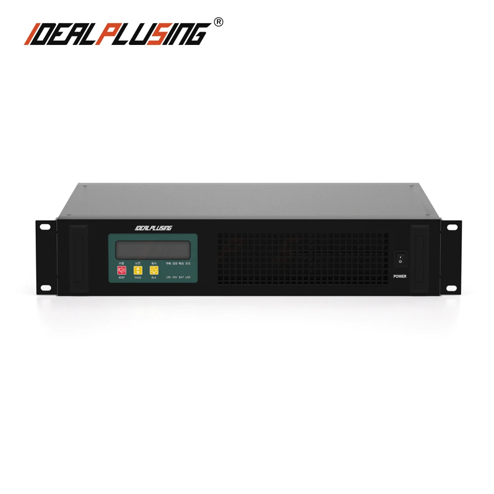 High efficiency Factory customized LCD display 19-inch rack 2kva 24vdc 1600w dc ac inverter pure sine wave Strong stability