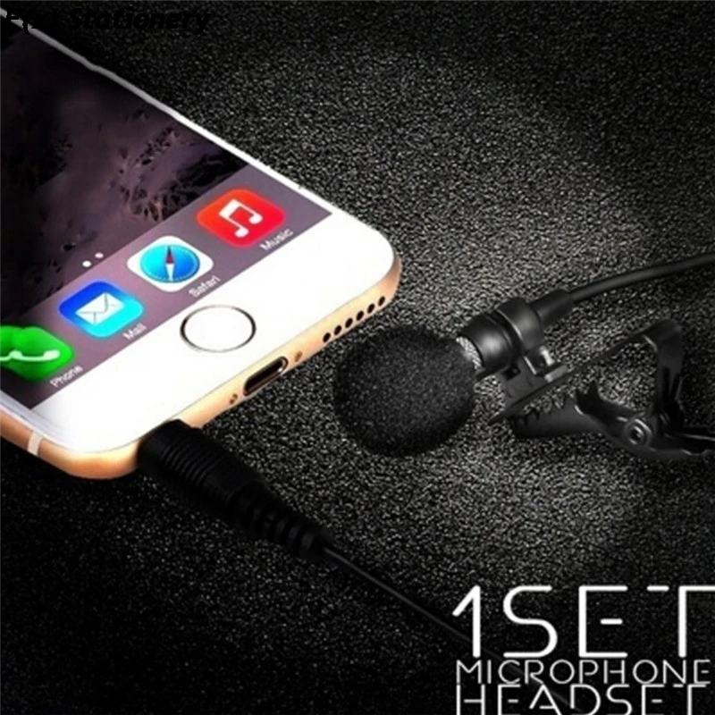 Universal Portable 3.5mm Mini Headset Microphone Lapel Lavalier Clip Microphone For Lecture Teaching Conference Guide Studio Mic