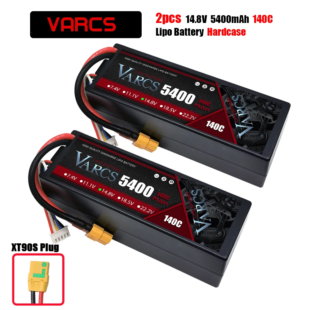 Varcs 4S Lipo Batterij 130c 140c 8000Mah 8400Mah 7500Mah 6300Mah 5400Mah Xt60 Ec5 Trx T/Deans Xt150 Plug Voor Rc 1/8 Buggy Auto