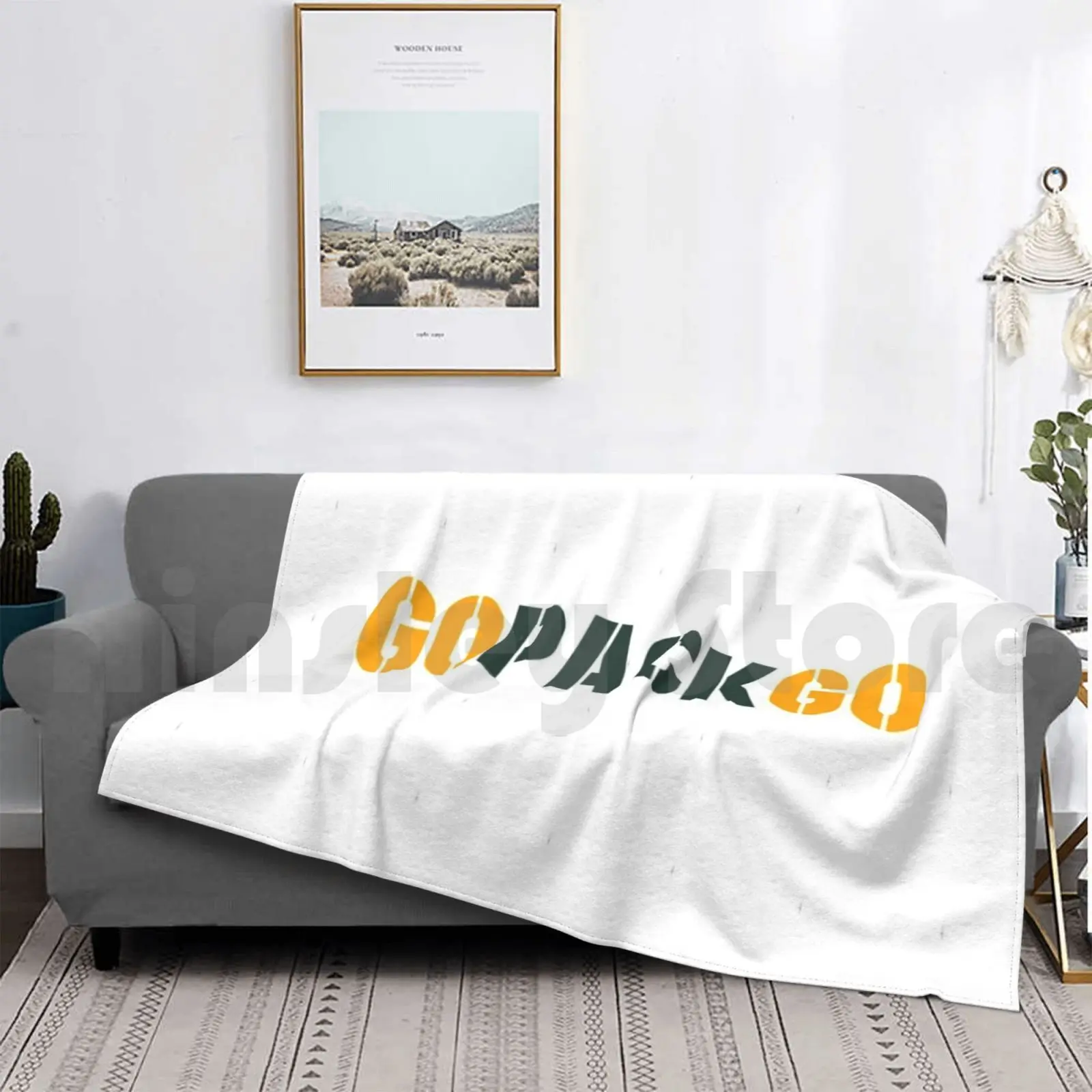 Go Pack Go Blanket Super Soft Warm Light Thin Golang Pack Packers Green Bay Football Lambeau Field