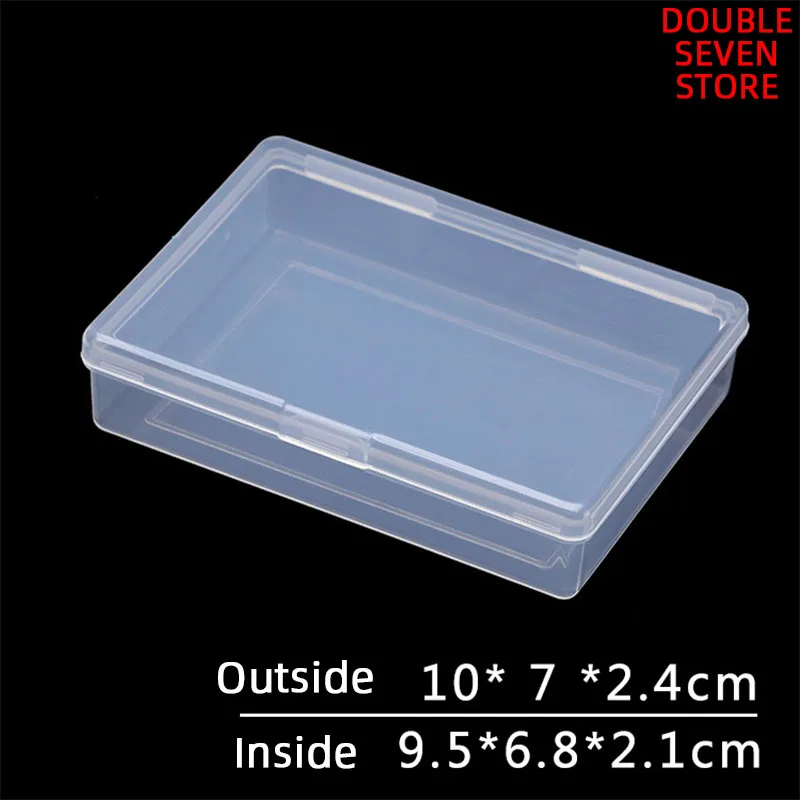 10cm Rectangular translucent PP poker game playing cards packaging box with lid QTY 1PCS