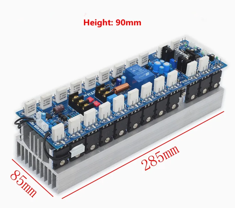 24 PCS C5200 A1943 Tube 1500W High-Power Mono Professional Stage Audio Amplifier Board